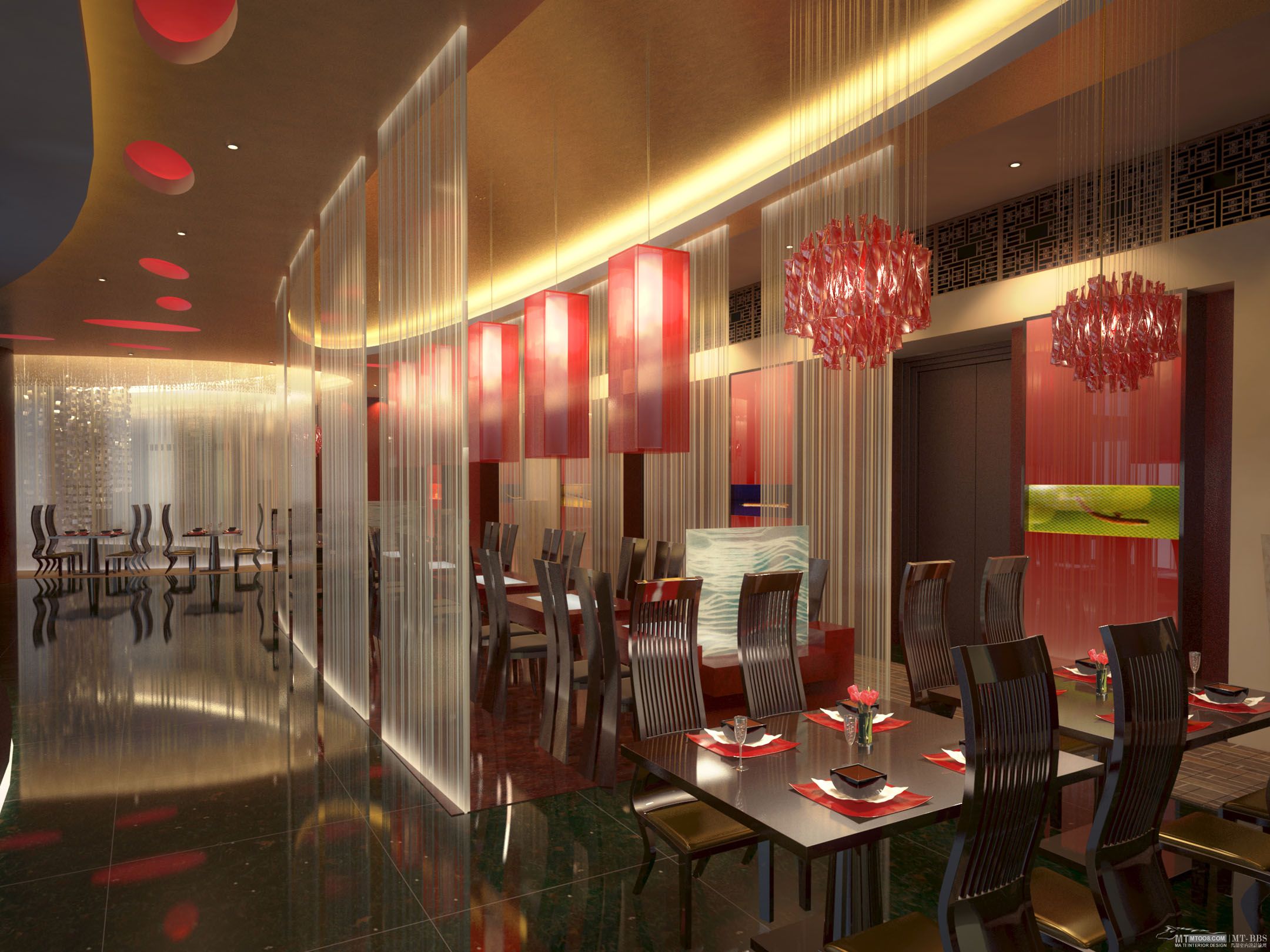 酒店西餐廳設(shè)計效果圖